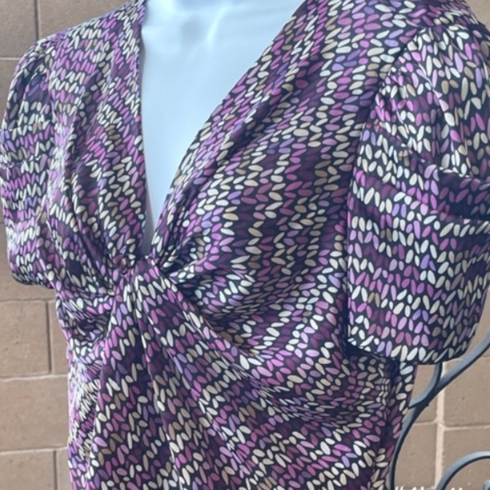 Short Sleeve V-Neck Blouse